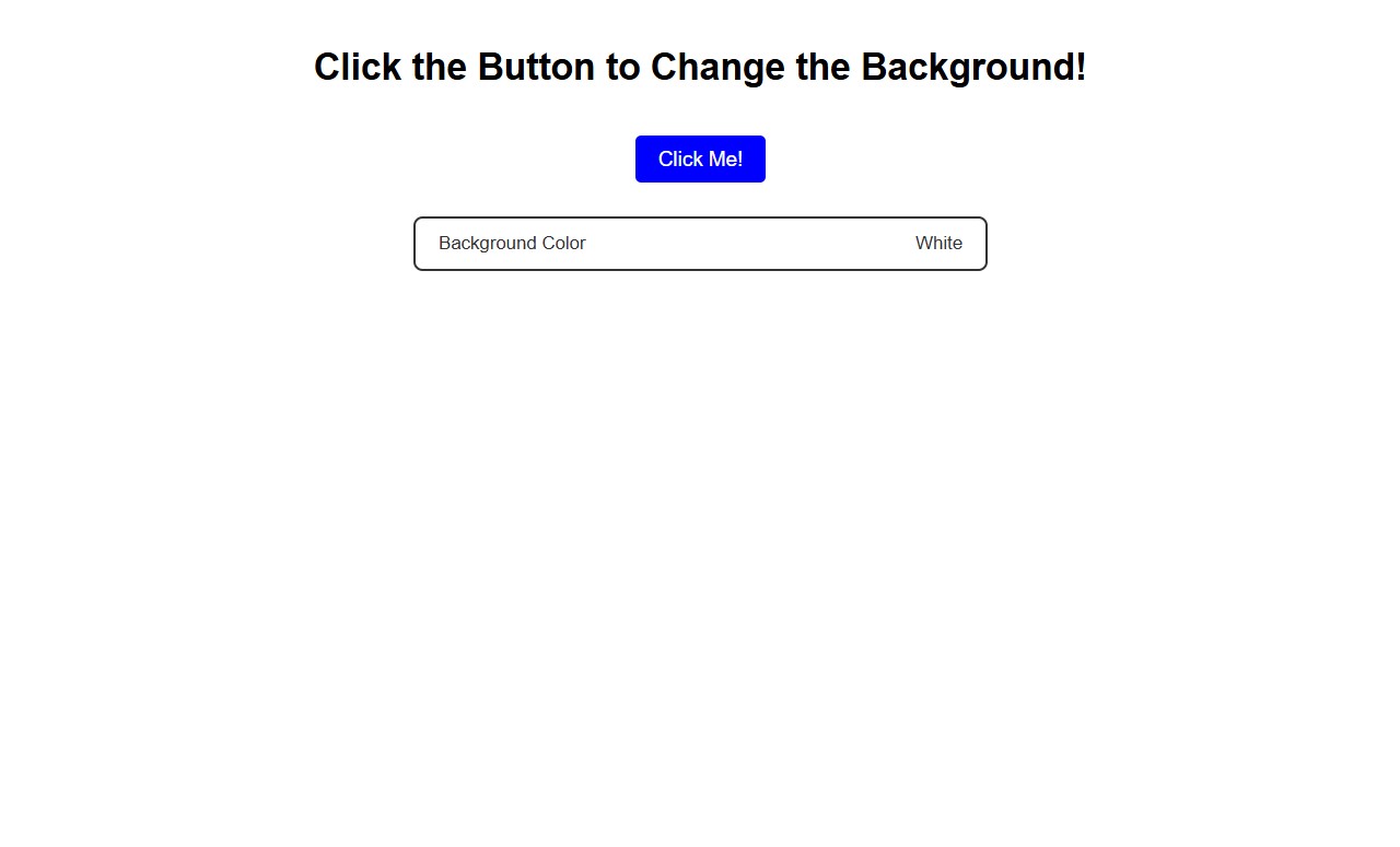 Interactive Background Color Changer